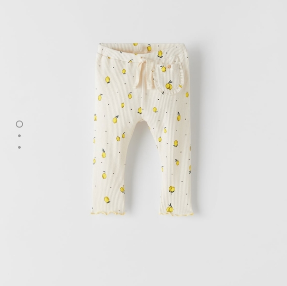 Zara Other - Zara Lemon Ribbed Leggings